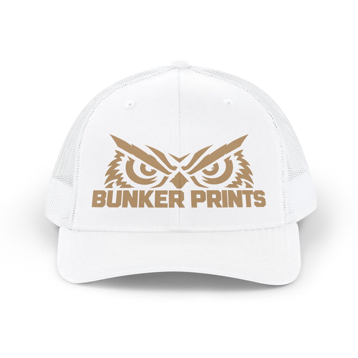Bunker Prints Owl Logo Snapback Trucker Cap
