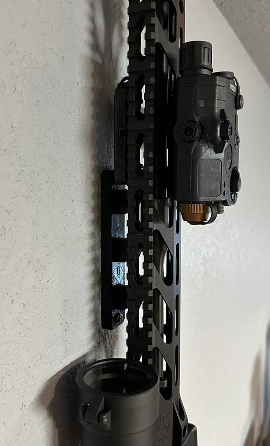 Bunker Prints M-Lok Wall Mount: Premium Rack for Secure Home Defense, Organized Rifle Storage, and Stylish Firearm Display – AR-15