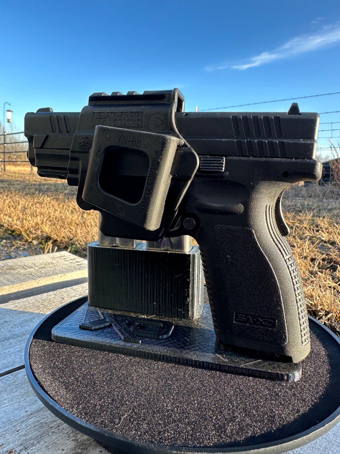 Springfield XD 9MM Micro-Compact Handgun Display Stand