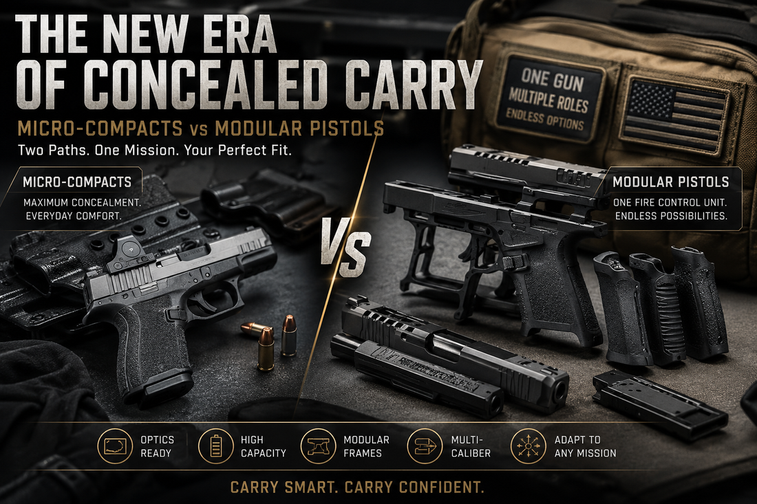 The New Era of Concealed Carry: Micro-Compacts vs Modular Pistols