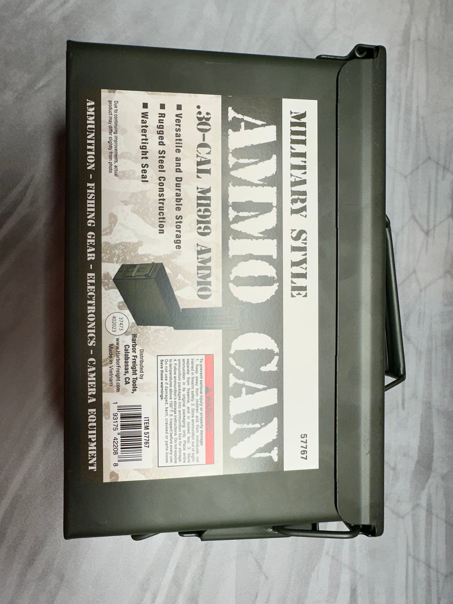 Dual Zone Metal Ammo Can Divider – Harbor Freight 30 Cal & 50 Cal Compatible