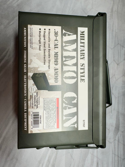 Dual Zone Metal Ammo Can Divider – Harbor Freight 30 Cal & 50 Cal Compatible