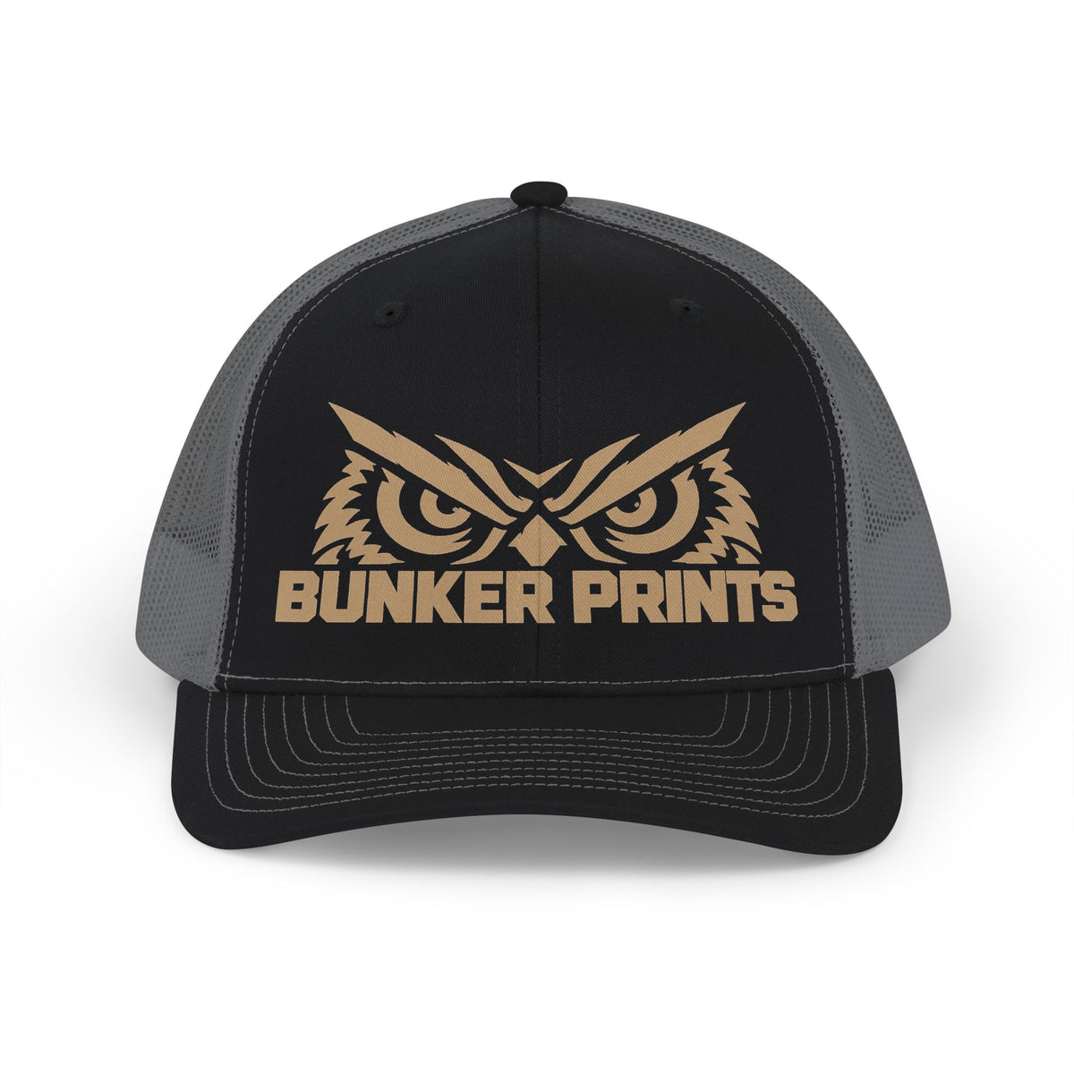 Bunker Prints Owl Logo Snapback Trucker Cap