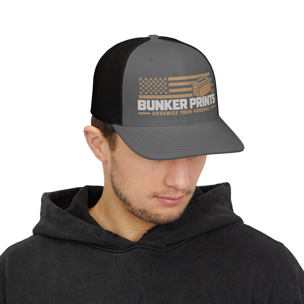 Bunker Prints Tactical Snapback Trucker Cap