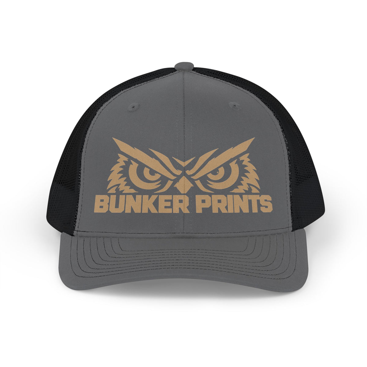Bunker Prints Owl Logo Snapback Trucker Cap