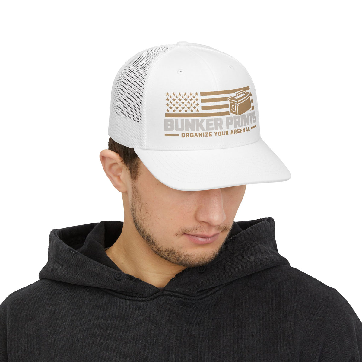 Bunker Prints Tactical Snapback Trucker Cap
