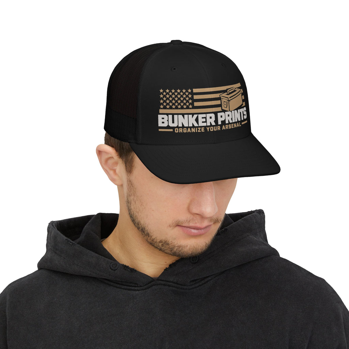 Bunker Prints Tactical Snapback Trucker Cap