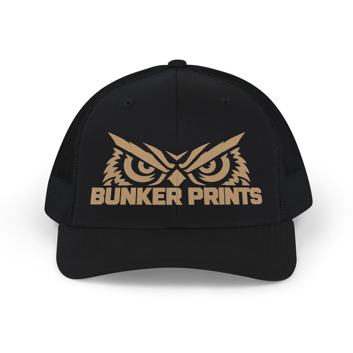 Bunker Prints Owl Logo Snapback Trucker Cap