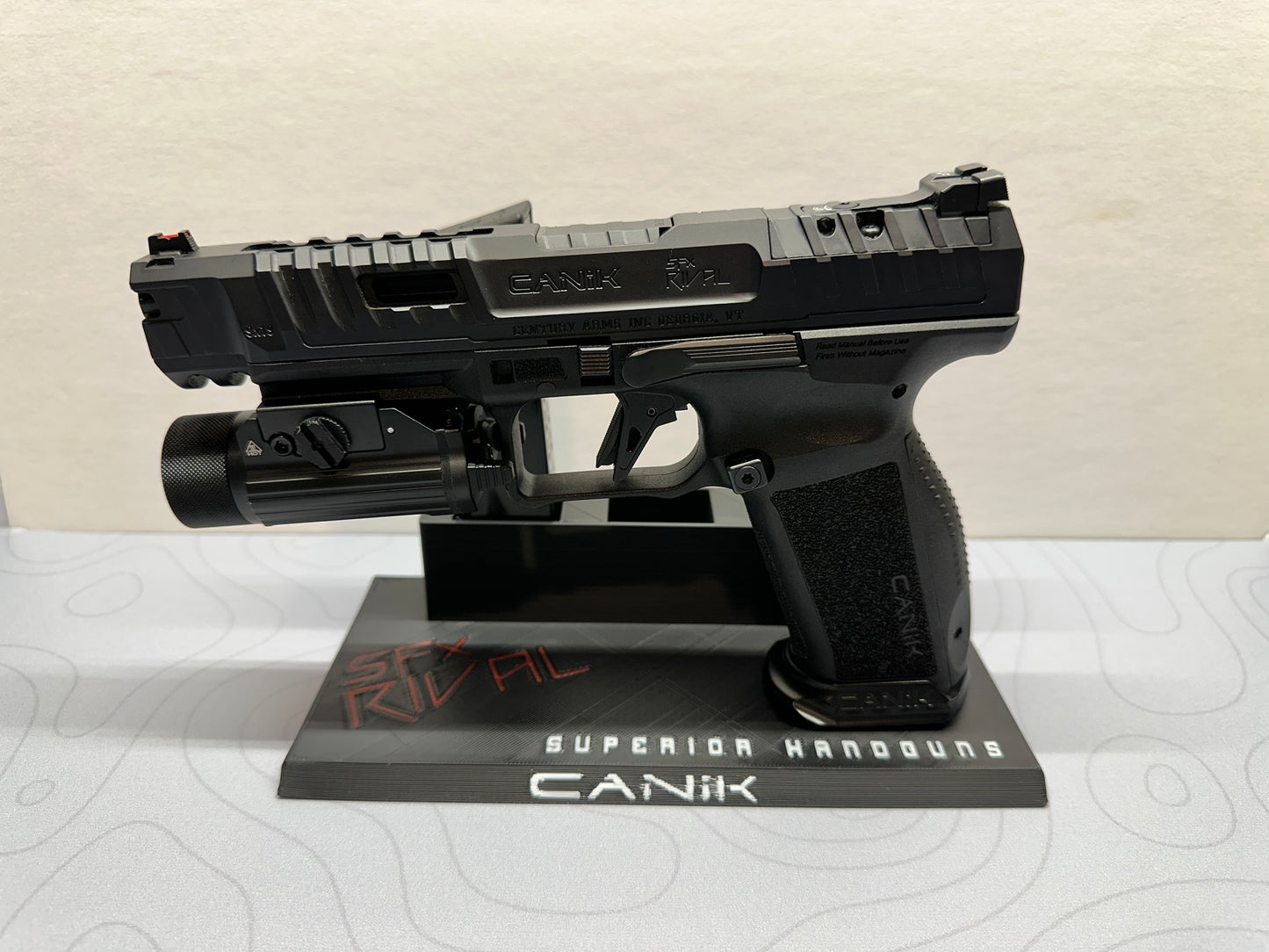 Canik SFX Rival Display Stand – Bold & Functional